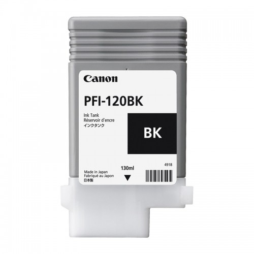 CANON - Cartouche d'encre traceur PFI-120BK NOIR pour imprimante imagePROGRAF TM-250/TM-255/TM-300/ TM-305/TM-350 et TM-355 (130ml)