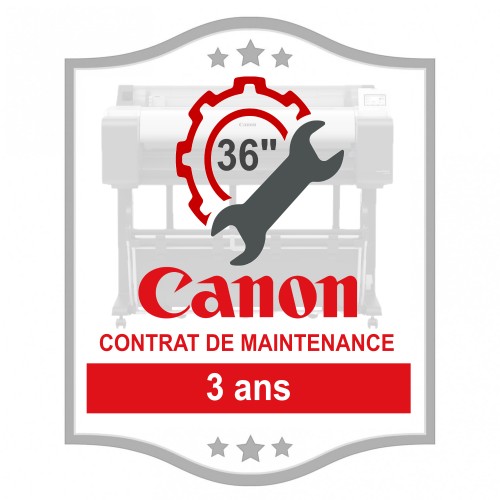 CANON - Contrat de maintenance à 3 ans pour traceurs CAD 36" (réf. 7950A534E)
