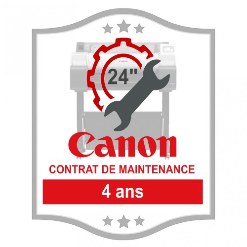 CANON - Contrat de maintenance à 4 ans pour traceurs CAD 24” (réf. 7950A869E)