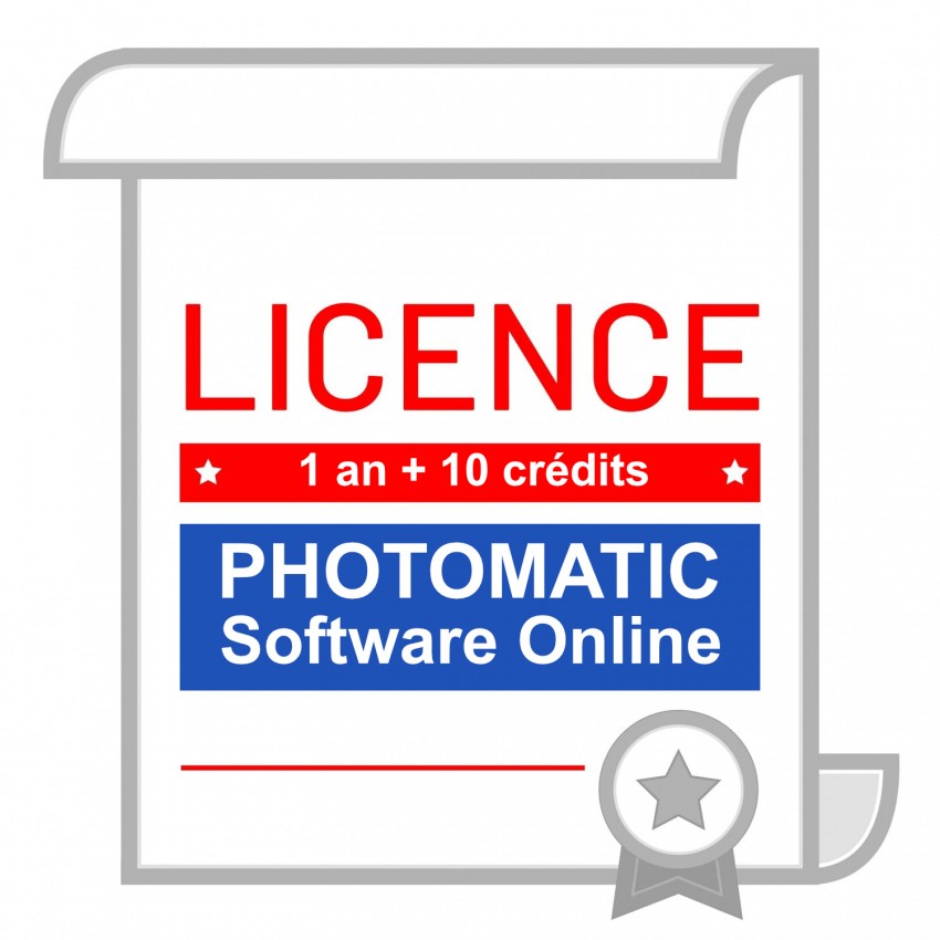 Photomatic Software Online - Licence de 1 an + 10 crédits