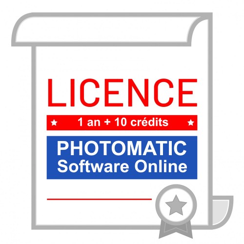 Logiciel Photomatic Software Online - Licence de 1 an + 10 crédits