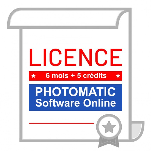 Logiciel Photomatic Software Online - Licence de 6 mois + 5 crédits
