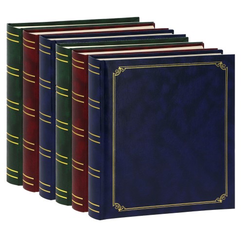ZEP - Album photo traditionnel CLASSICO - 100 pages blanches - 400 photos - 29x31cm - Vendu par 6 (2x Bleu, 2x Bordeaux et 2x Vert)