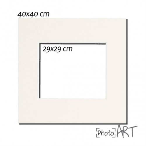 PASSE PARTOUT BLANC 40X40 PHOTO 30X30 Vendu par 2