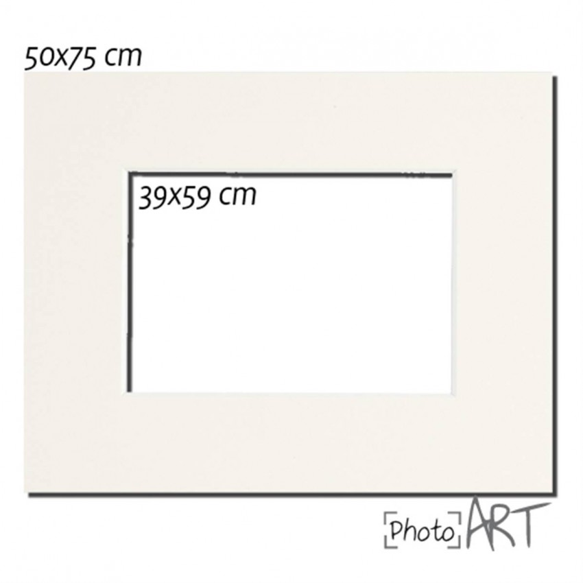 PASSE PARTOUT BLANC 50x75 PHOTO 40X60 Vendu par 3