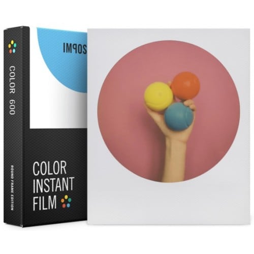 IMPOSSIBLE - Film instantané pour POLAROID 600/One 600 - Cadre Rond - 8 photos - couleur