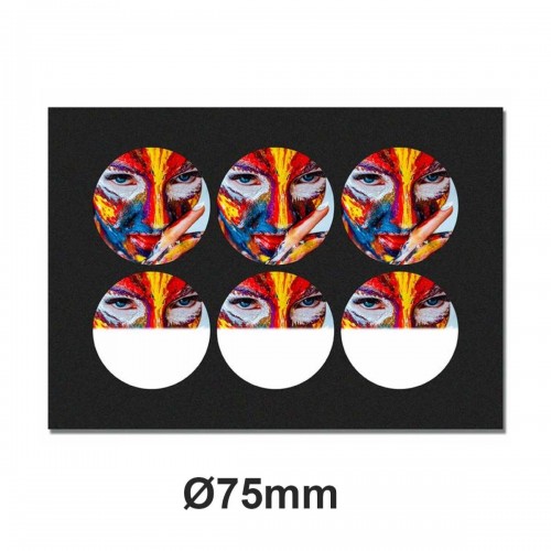 GAMAX - Gabarit impression Badges et Magnets Ø75mm pour Epson V1000