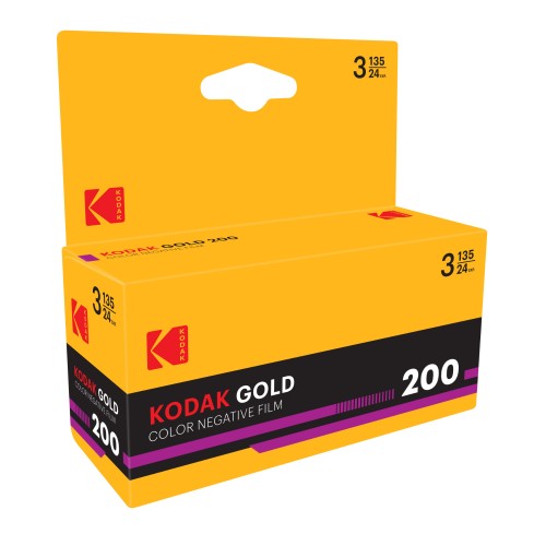 KODAK - Film couleur Gold 200 135-24 poses -Tripack - Vendu par 10