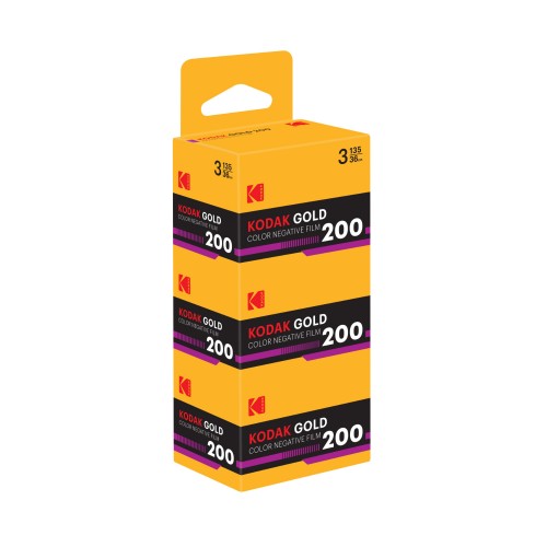 KODAK - Film couleur Gold 200 135-36 poses - Tripack - Vendu par 20