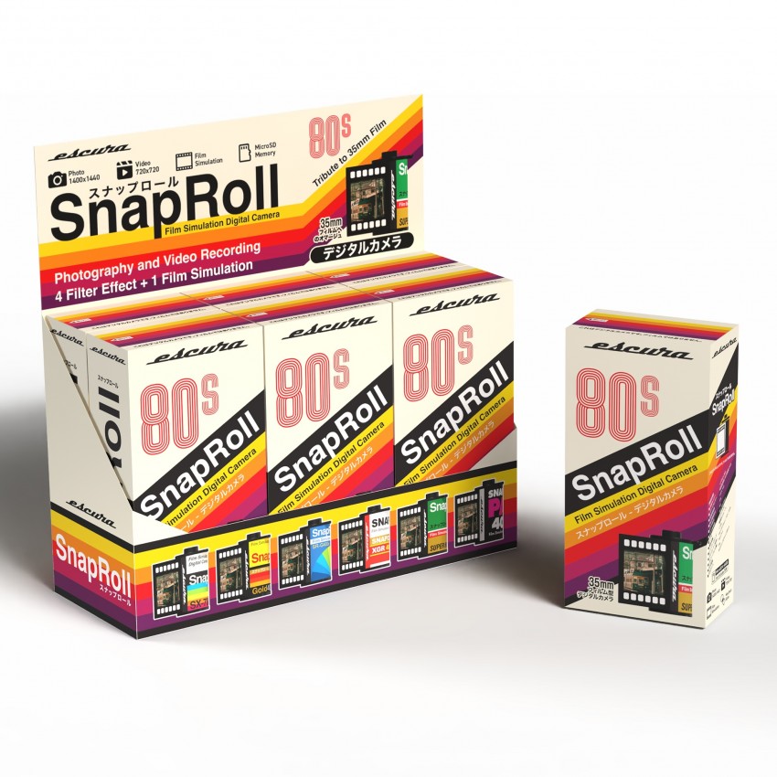 ESCURA Appareil Photo Numérique SNAPROLL Mini (Pack de 6)