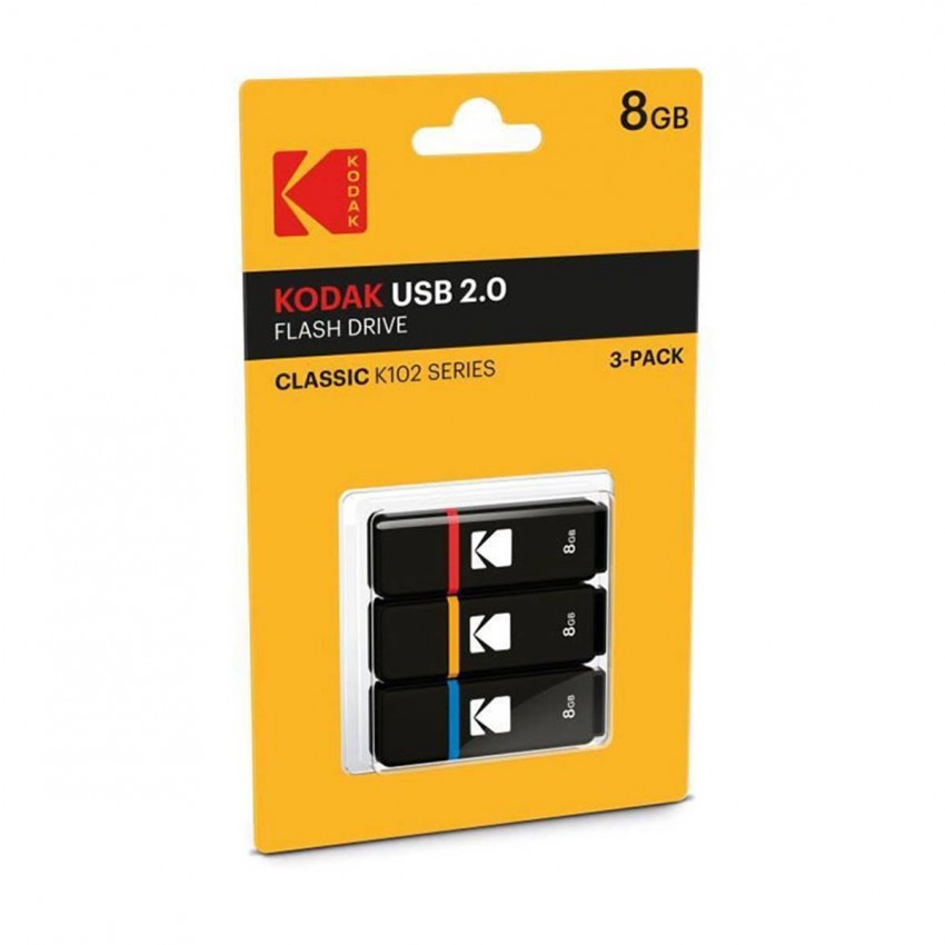 KODAK Lot de 3 Clés USB 2.0 - K102 8GB