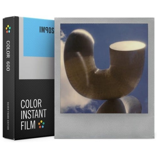 IMPOSSIBLE - Film instantané pour POLAROID 600/One 600 - Cadre Silver - 8 photos - couleur