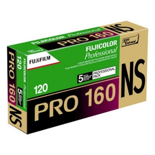 Pellicule photo pro FUJI Négatif couleur Fujicolor Pro 160 NS Format 120 Pack de 5