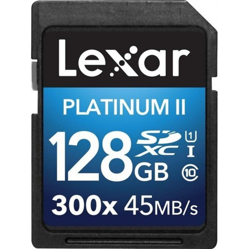 Carte mémoire SD LEXAR SDHC/XC Classe 10 Premium II UHS-I (45Mo/s 300x) 128 GB