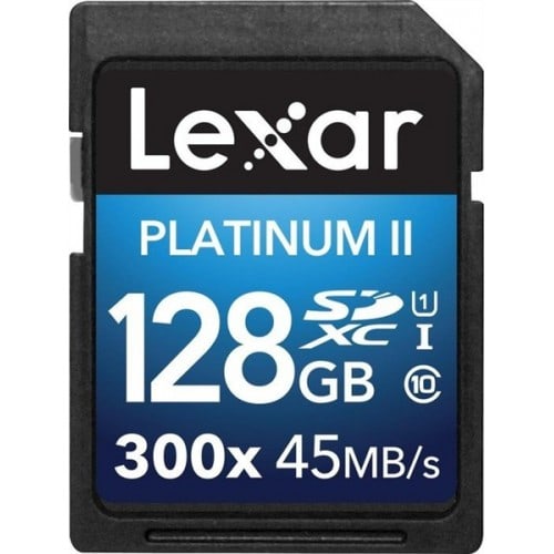 LEXAR - Carte mémoire SD SDHC/XC Classe 10 Premium II UHS-I (45Mo/s 300x) 128 GB