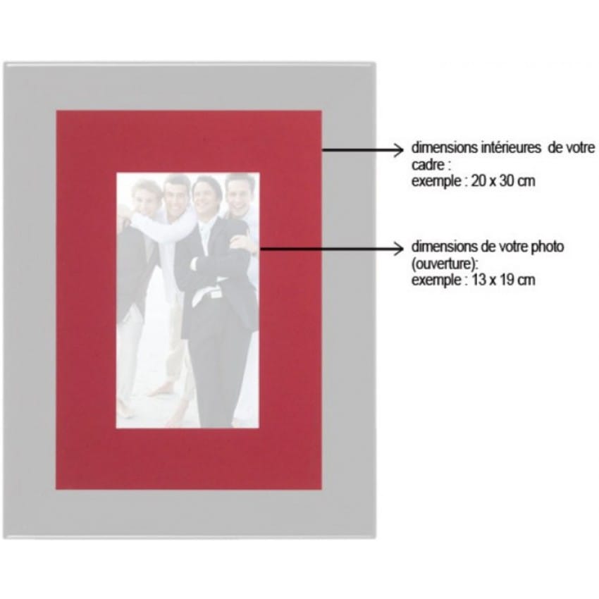 Lot De 12 Passe-partout Blancs 20x25 Cm – Pour Photo 14x19 Cm – Carton Qualité, Facile à Utiliser – Décoration Intérieure
