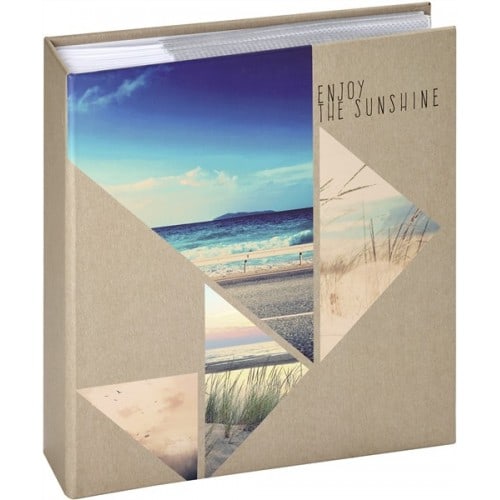 PANODIA - Album photo série SUNSHINE 22,5x24,8cm Mémo 200 photos 11,5x15 2 vues par page - Pochettes Mer - Couverture rigide