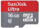 Carte mémoire SD SANDISK microSDHC Ultra UHS-I Classe 10 (80Mo/s   533x) 16 GB