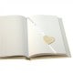Livre d'or PANODIA série LAIKA 15x21cm  160 pages blanches Tranche dorée Couverture crème et broderie Boîte cadeau