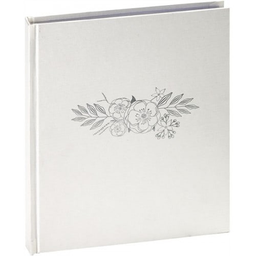 PANODIA - Livre d'or Mariage WEDDING - 130 pages blanches - Couverture Blanche 21x25cm