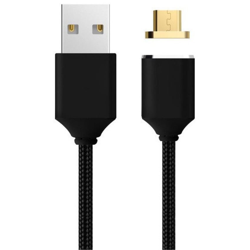 Accessoire kiosk identité MB TECH Câble magnétique USB/Micro USB de recharge pour CamFi controller - 1 mètre - Noir