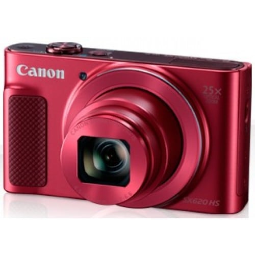 Appareil compact numérique CANON Powershot SX620 HS (rouge) 20,2Mpx - zoom 25x (25x625mm) écran 7,5cm - batterie et chargeur fou