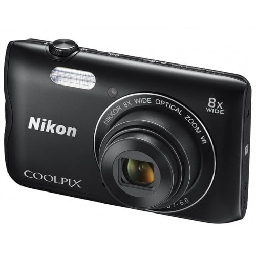 NIKON - Appareil compact numérique Coolpix A300 (noir) 20,1Mpx - zoom 8x (25-200mm) écran 6,7cm