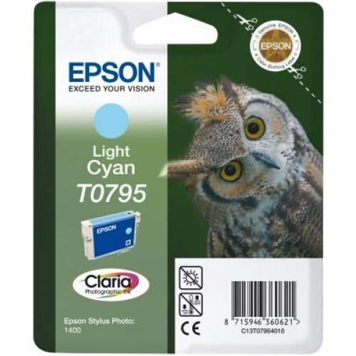 EPSON - Cartouche d'encre T0795 Chouette - Cyan clair