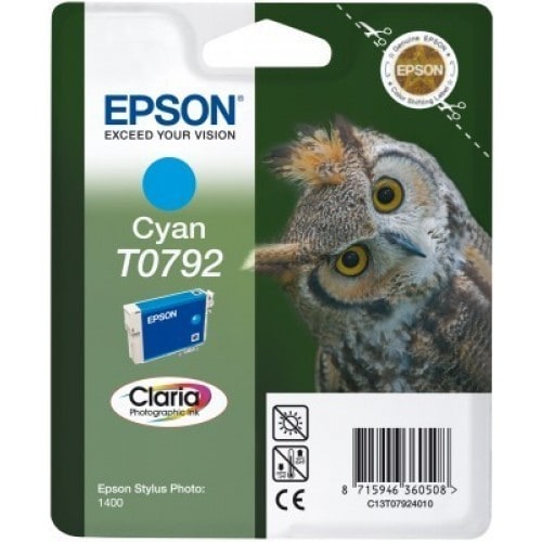 EPSON - Cartouche d'encre T0792 Chouette - Cyan