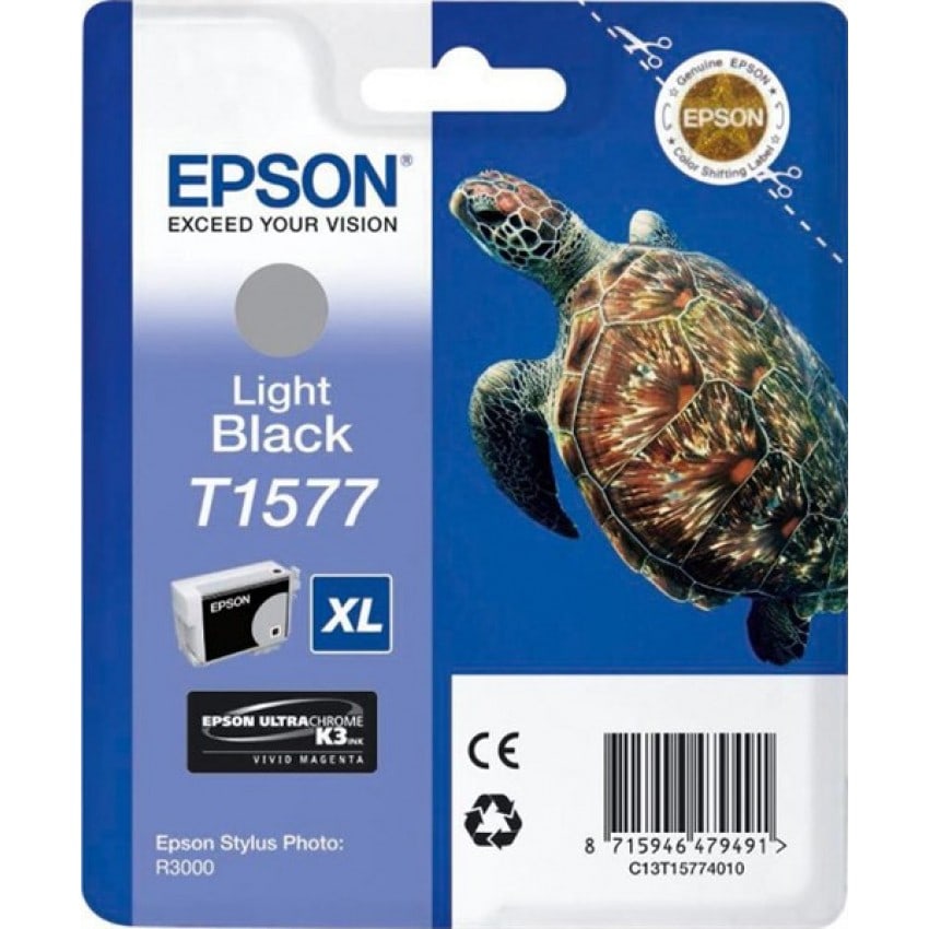 Cartouche d'encre EPSON T1577 Tortue - Gris