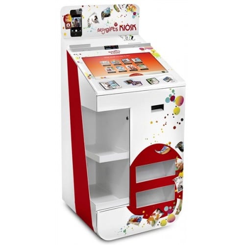 MITSUBISHI - Kiosk (avec imprimante) KIOSKGIFTS COMPACT Logiciel pré-installé - Imprimante CP-D80DWS - Imprimante ticket - Ecran SFF multitouch - Lecteur multi carte