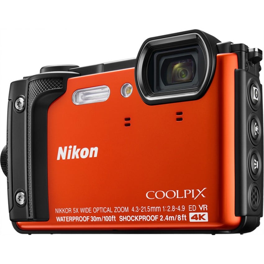 Appareil compact numérique NIKON Coolpix W300 (orange) 16Mpx - zoom 5x (24-120mm) - écran 7,5cm - étanche 30m