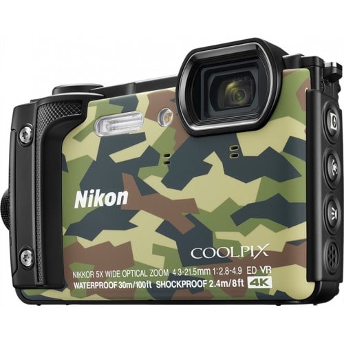 NIKON - Appareil compact numérique Coolpix W300 (camouflage) 16Mpx - zoom 5x (24-120mm) - écran 7,5cm - étanche 30m