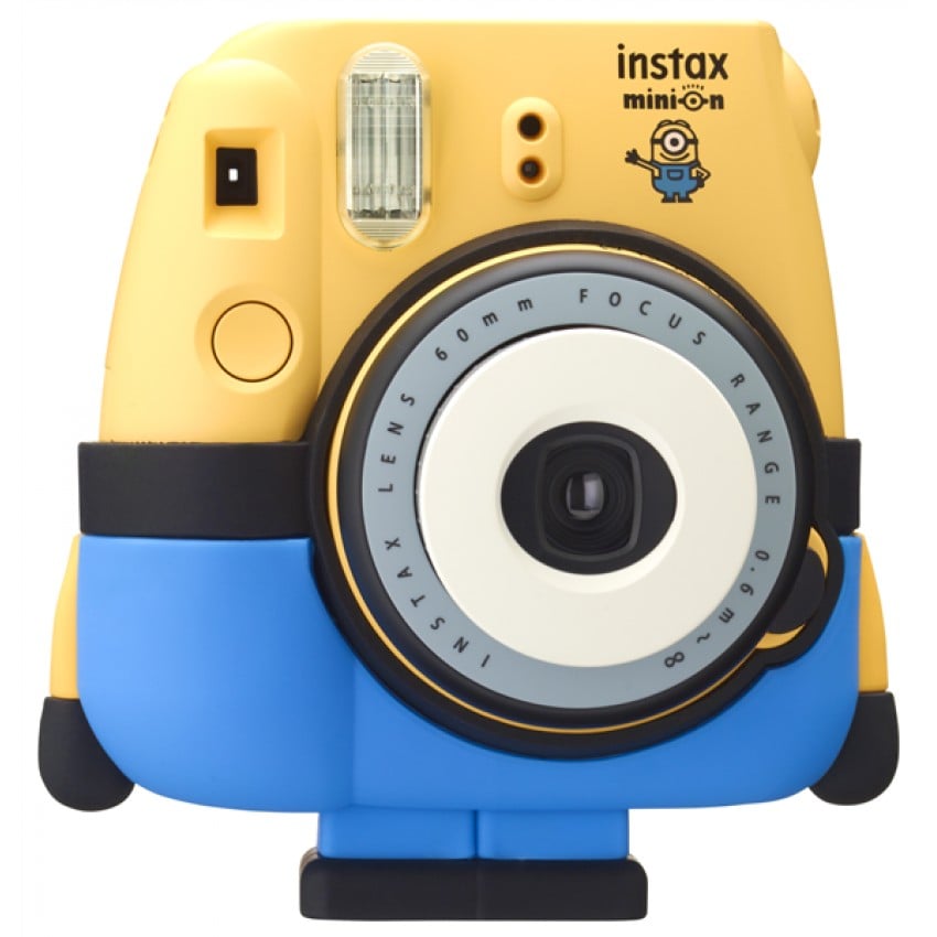 Appareil photo instantané FUJI Instax Mini 8 Minions - Format photo 62x46mm - Livré avec 2 piles LR6 et dragonne