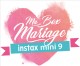 Appareil photo instantané FUJI Instax Mini 9 "MA BOX MARIAGE" : Appareil instantané + 5 bipacks mini + 1 feutre argenté + 1 albu