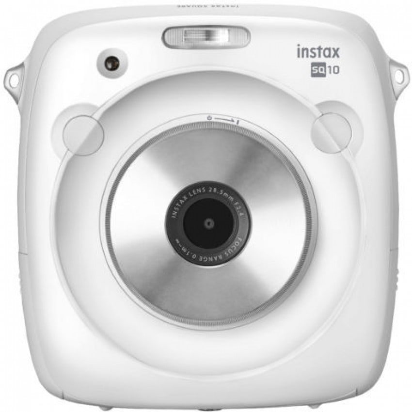 Appareil photo instantané FUJI Instax Square SQ10 blanc - Photo 62x62mm - Livré avec 1 batterie - Dim. (L)119 x (H)127 x (P)47m 