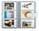 Mini album photo FUJI à pochettes - Simili cuir blanc cendré - 120 vues / 3 vues par page - Pour Instax Mini
