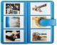 Mini album photo FUJI à pochettes - Simili cuir bleu cobalt - 120 vues / 3 vues par page - Pour Instax Mini