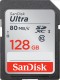Carte mémoire SD SANDISK SDXC Ultra UHS-I - Classe 10 (80Mo/s 533x) 128 GB