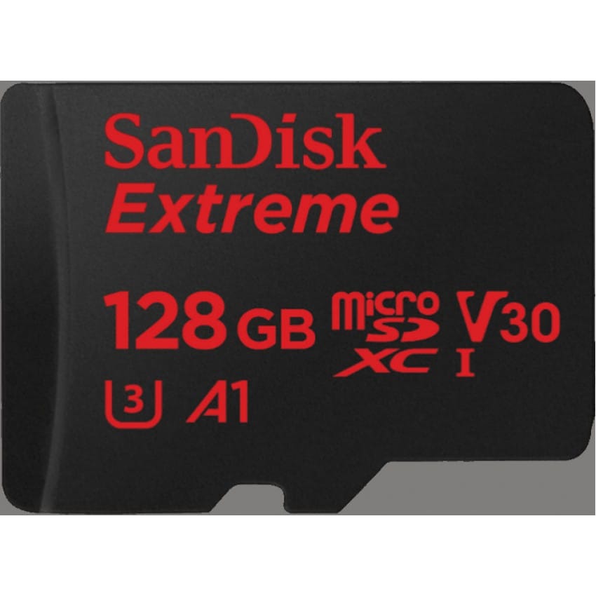 Carte mémoire SD micro SANDISK micro SDXC Extrême M Mobile UHS-I A1 V30 Classe 10 (100Mo/s   667x) 128 GB