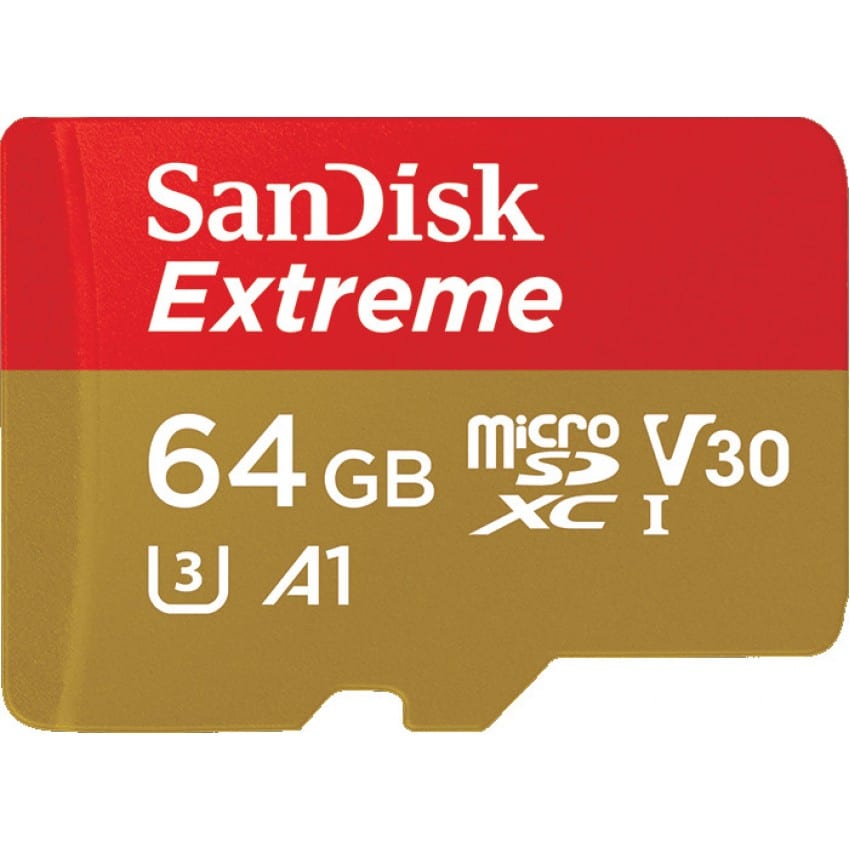 Carte mémoire SD micro SANDISK micro SDXC Extrême M Mobile UHS-I A1 V30 Classe 10 (100Mo/s 667x) 64 GB