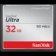 Carte mémoire Compact Flash SANDISK CompactFlash Ultra  Classe 10 (50Mo/s   333x) 32 GB