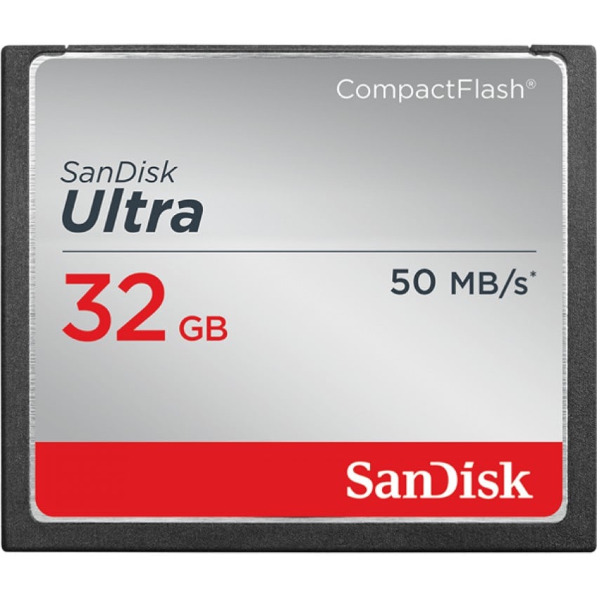 Carte mémoire Compact Flash SANDISK CompactFlash Ultra  Classe 10 (50Mo/s   333x) 32 GB