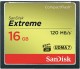 Carte mémoire Compact Flash SANDISK CompactFlash Extrême Classe 10 (120Mo/s   800x) 16 GB