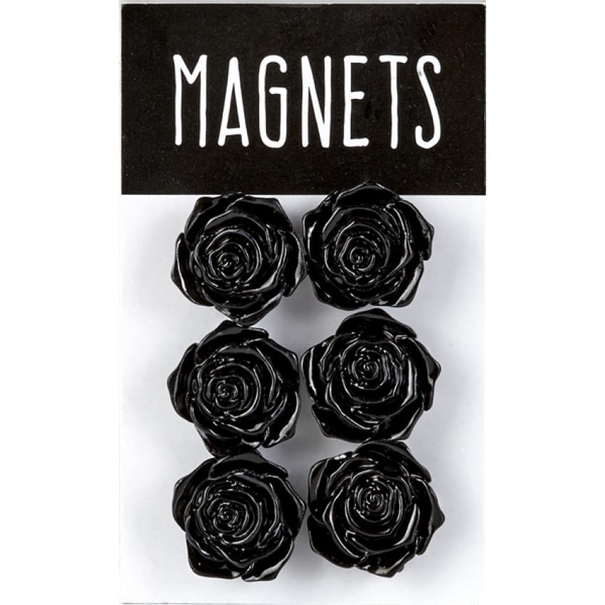 Magnet BRIO roses noires - Blister de 6