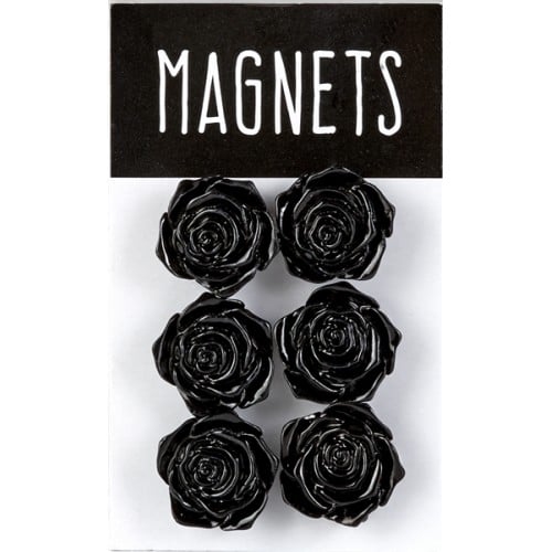 BRIO - Magnet roses noires - Blister de 6