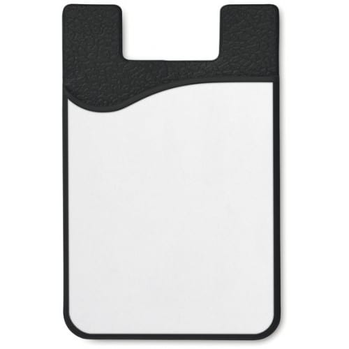 Porte carte silicone Noir