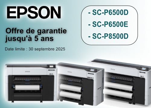 Epson offre une garantie de 5 ans sur certaines imprimantes grand format