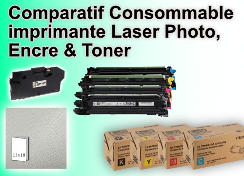 Comparatif Consommable imprimante Laser Photo, Encre & Toner