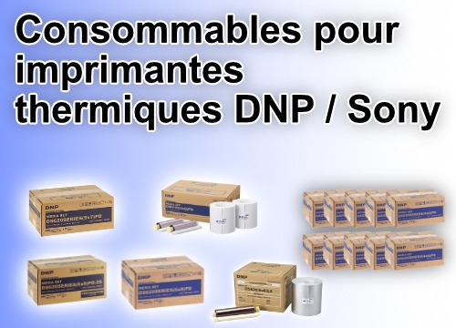 Comparatif Consommables imprimante Thermique DNP / Sony